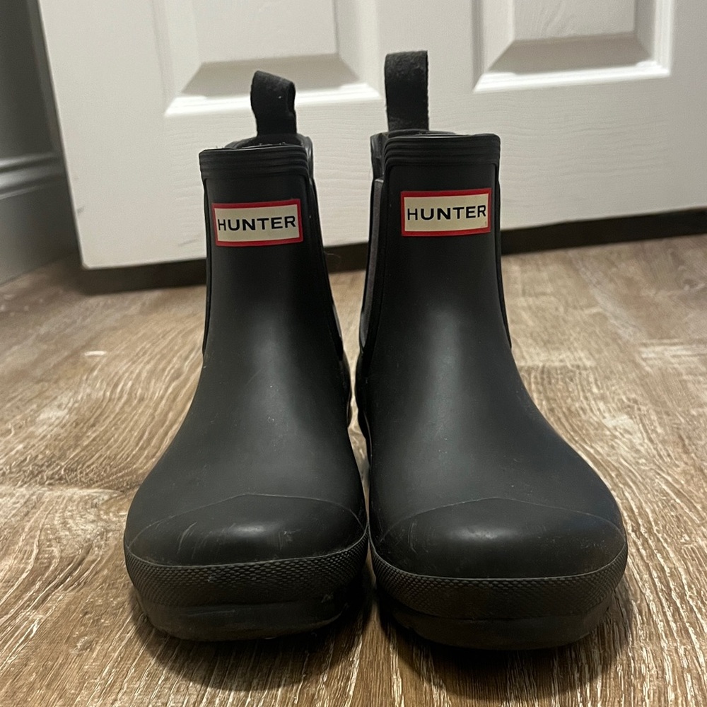 Hunter grey Ankle Rain Boots